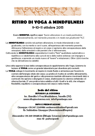 Ritiro di Yoga & Mindfulness